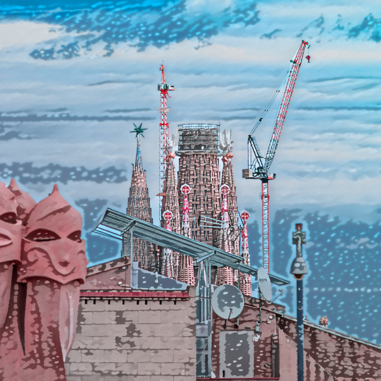 Street & People Fotografie von Monsieur Franck in Potsdam, Motiv Barcelona Sagrada Familia für ExpoMetro 2025 in Barcelona